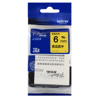 兄弟(brother) 标签色带 FX611 黄底黑字 6MM