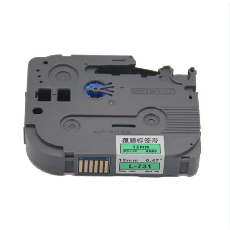 硕方 标签机绿底黑字色带12mm *8m L-731(单位:卷)