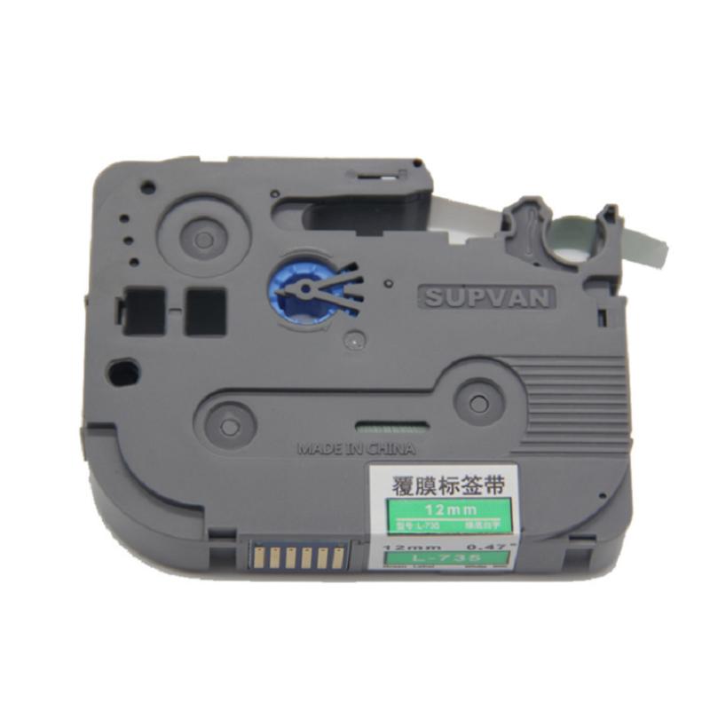 硕方 标签机绿底白字色带12mm * 8m L-735(单位:卷)