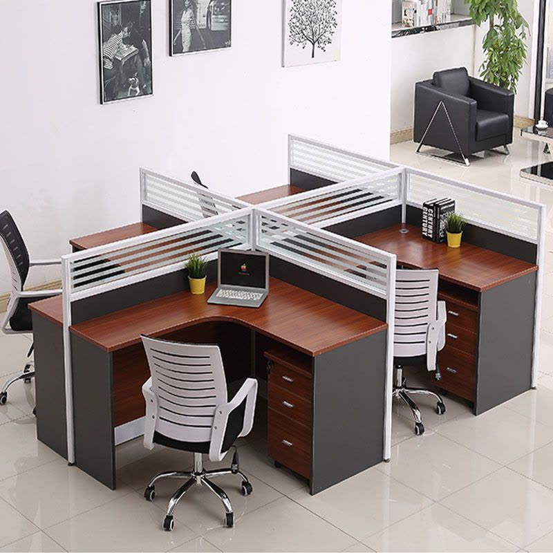 钜晟 办公桌员工位 屏风办公位组合式多人办公桌JS-ZAY01图片