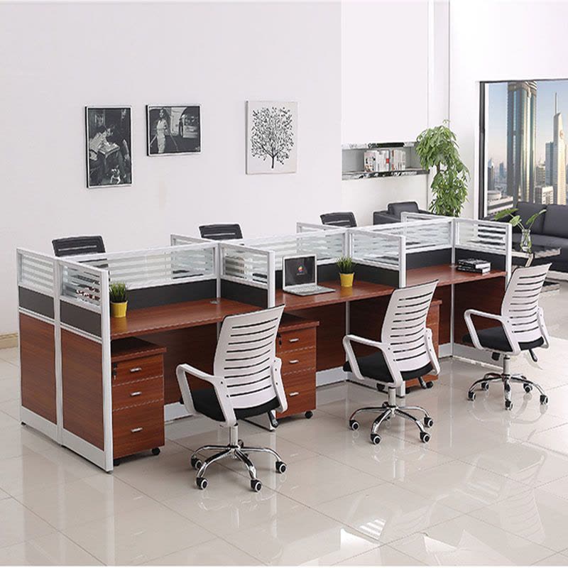钜晟 办公桌员工位 屏风办公位组合式多人办公桌JS-ZAY01图片