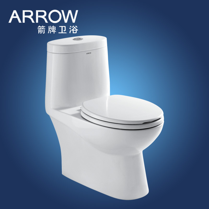 箭牌卫浴官方旗舰店节水静音 arrow虹吸喷射式马桶座便器AB1246