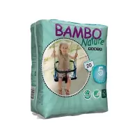 Bambo Nature班博 綠色嬰兒訓練褲5號(大碼)20片
