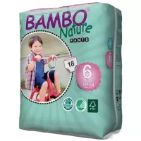 [香港行貨]Bambo Nature班博 綠色嬰兒訓練褲6號(加大碼)18片