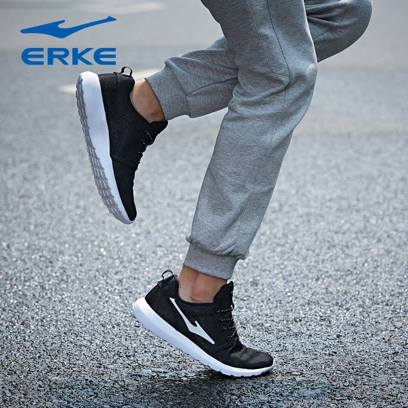 鸿星尔克(ERKE)男士运动鞋减震百搭男女跑步鞋情侣鞋EVA跑鞋经典51117114086图片