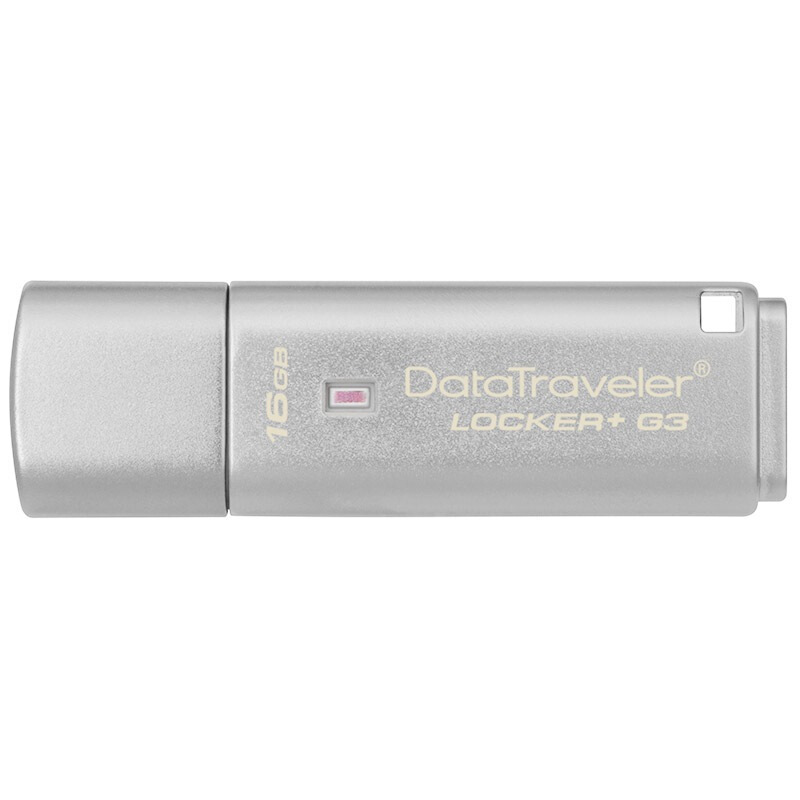金士顿(Kingston)DTLPG3 16G U盘 USB3.0 256位AES硬件金属加密U盘
