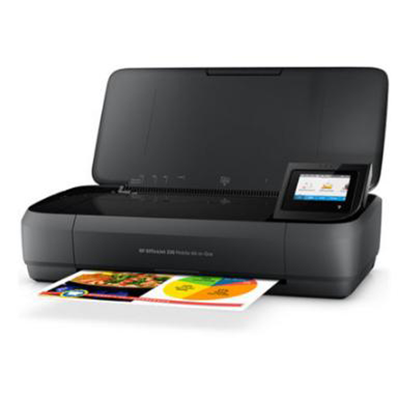 惠普（HP）OfficeJet 258 Mobile All-in-One 便携式 A4彩色黑白喷墨一体机（打印 复印