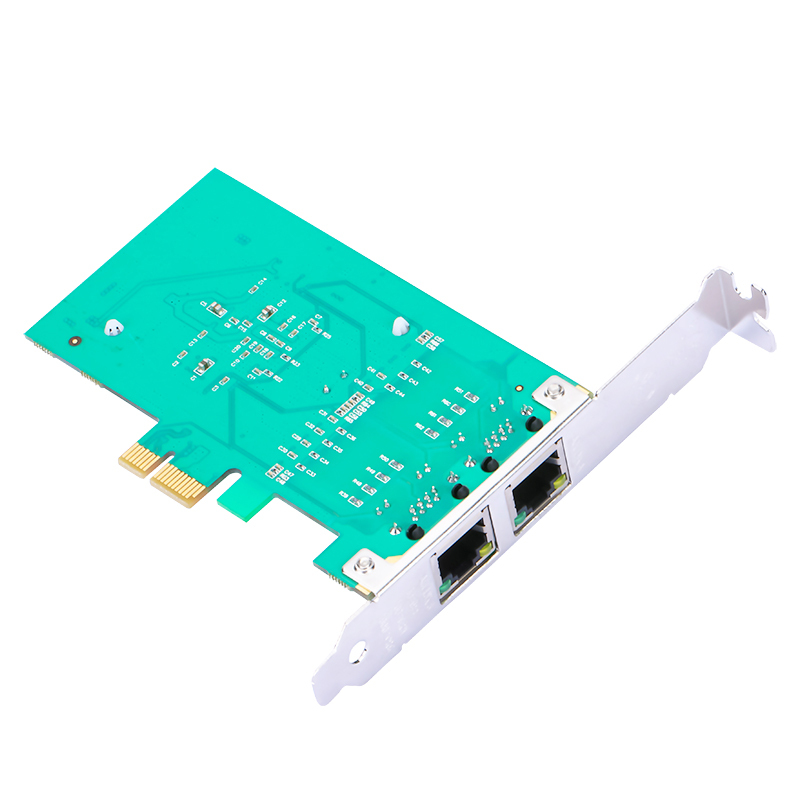 SZLLWL 82575-1X 双口千兆网卡intel82575芯片软路由 PCI-E接口 千兆以太网 1000Mbps