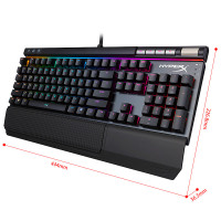 金士顿(Kingston) HyperX Alloy Elite 阿洛伊 精英版RGB Cherry红轴 绝地求生 吃鸡