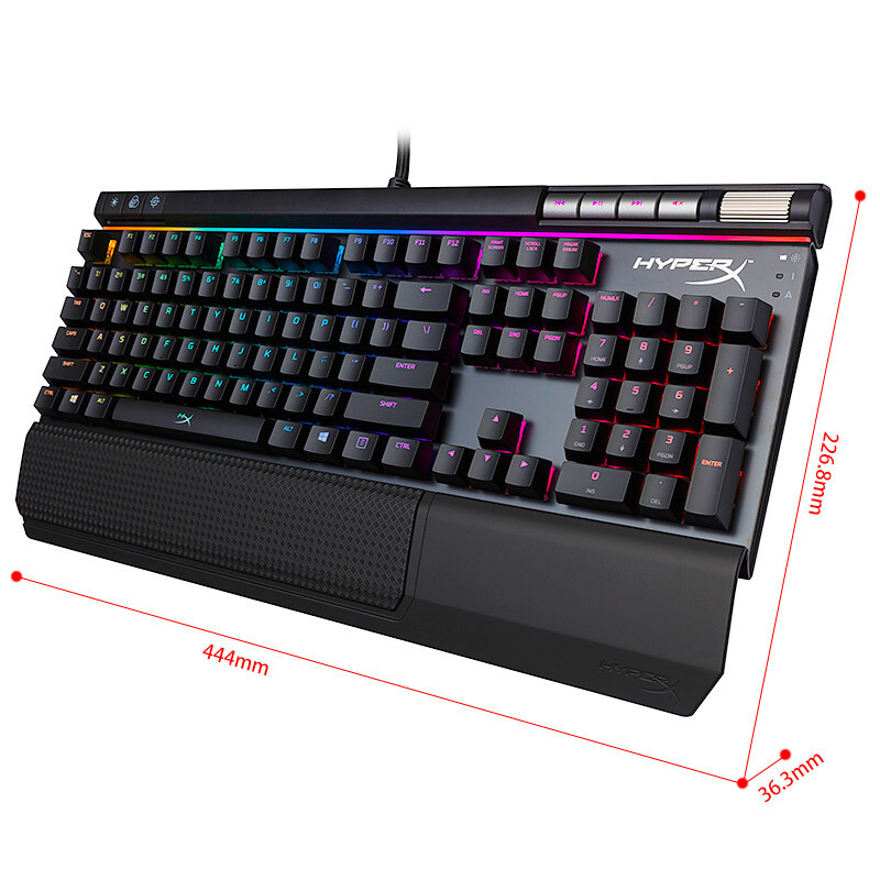 金士顿(Kingston) HyperX Alloy Elite 阿洛伊 精英版RGB Cherry红轴 绝地求生 吃鸡