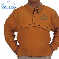 WELDAS/威特仕 金黄色皮开背式 焊服 44-2028(M-XL) (单位:件)