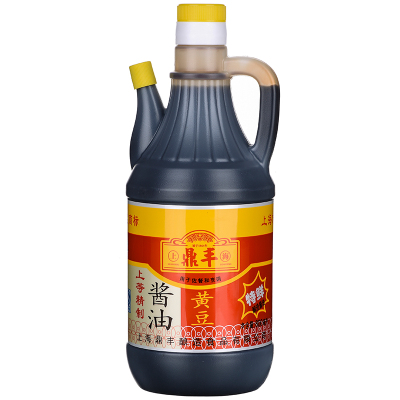 上海鼎丰 精制黄豆酱油800ml 家庭装生抽 方便倒取