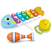 美贝乐音乐玩具小小鱼敲琴组合装MBL04011