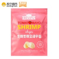 韩国进口百味福番茄味蛋黄酱虾片245g 超大膨化礼包
