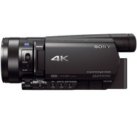 索尼 FDR-AX100E 4K高清数码摄像机1英寸CMOS光学防抖,12倍光学变焦,蔡司镜头,支持WIFI/NFC传输