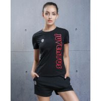 尤文图斯 彩色印花 女款运动短袖T恤 舒适透气