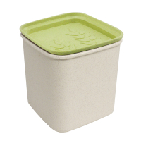 第6金(DEMETAL) 第6金 麦秸秆储物罐 厨房干货收纳罐 环保储物盒 素制SZ11