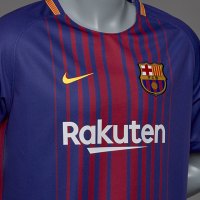 耐克(NIKE)巴塞罗那17-18儿童款主场短袖队服巴萨儿童球衣 847387-456