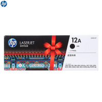 惠普(hp)Q2612AF 12A 黑色原装 LASERJET 硒鼓每包 2 个适用1010 /1020/3015系列