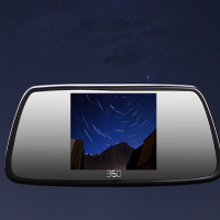 360行车记录仪M500前后双镜头高清夜视全景后视镜倒车影像一体机