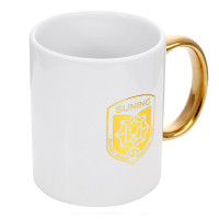 2017苏宁足球俱乐部烫金LOGO马克杯 白色 白色