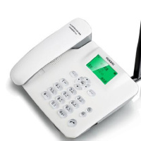 F317 无线固话座机 插卡电话机 移动联通手机卡白色