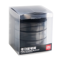 得力笔筒9153 金属圆形网纹 直径91mm*高98mm