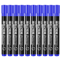 得力思达记号笔S550 单头 2.0mm 油性蓝色