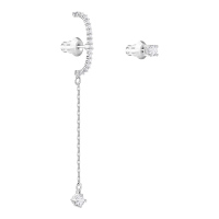 SWAROVSKI VITTORE镀白金色穿孔耳坠