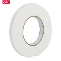 得力deli30416海绵胶泡棉双面胶(36mm*5y) 双面胶带强力泡沫胶12卷