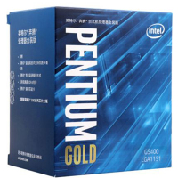 英特尔(Intel) G5400 八代奔腾双核四线程3.7Ghz 盒装正品CPU处理器LGA1151