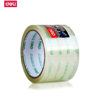 得力deli30331封箱胶带6cm×40y打包透明胶带封箱带60mm*40y*45um(普透)6卷