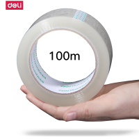 得力deli30912封箱胶带透明打包胶带强粘性封口胶纸48mm*100y批发6卷