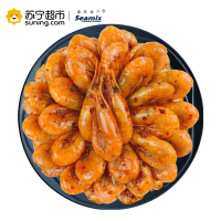 禧美海产 麻辣北极虾350g 盒装 海鲜水产