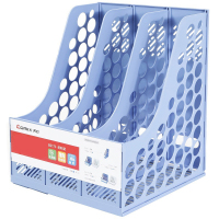 齐心(comix)B2173 三格资料架 浅蓝(JL)