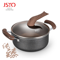智贤(JSYO)纯臻无烟不粘汤锅24cm（双耳）zx1805