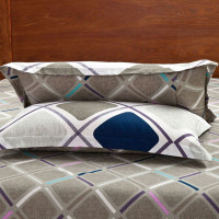 俏庭 全棉枕套 布拉格恋人 48*74cm*2(对)