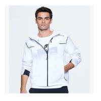 男款皮肤衣袖口拼接弹力耐磨 TAEG81849-G02G XXL码白色/黑色 JC