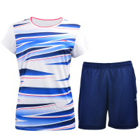 李宁(LI-NING) 李宁羽毛球服套装 男女情侣款圆领短袖成人运动服