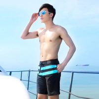 三奇泳衣男士泳裤男平角五分 温泉大码泳裤套装 情侣沙滩裤男宽松