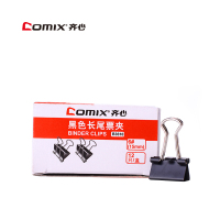 齐心(comix)B3610 长尾夹 15MM,12只/盒 黑色(JL)