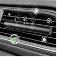 车载香水汽车香水 汽车空调出风口夹 除异味空气香薰固体香棒合金款摆件挂件