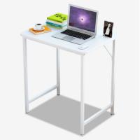 电脑桌转角书桌 板式简约学习桌子台式办公钢木桌 白面板白桌腿