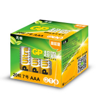 超霸(GP)24AU-2IB20碱性电池7号20节装照相机鼠标玩具剃须刀门