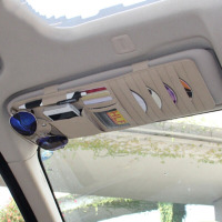 华饰 汽车CD夹遮阳板套 多功能汽车CD夹 证件夹改装专用专用配件