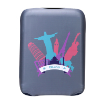 爱华仕(oiwas)24英寸行李箱保护套拉杆箱套旅行箱防尘皮套弹力