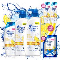 海飞丝洗发水套装去屑去油500ml*2+400ml送洗80ml*2或200ml(持久
