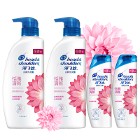 海飞丝洗发水套装香氛450ml*2+80ml*2(去屑止痒 睡莲花香)