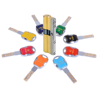 玥玛(YUEMA) 防盗门锁芯 多轨道双面叶片门锁 家用 防盗门锁YM-D