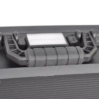 开拓(EXPLOIT)工业级加厚工程塑料手提工具箱收纳箱 仪器仪表箱225038 小号